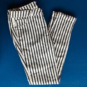 Retro Black/White Striped Pants